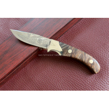 Cuchillo fijo de la manija de madera (SE-0474)